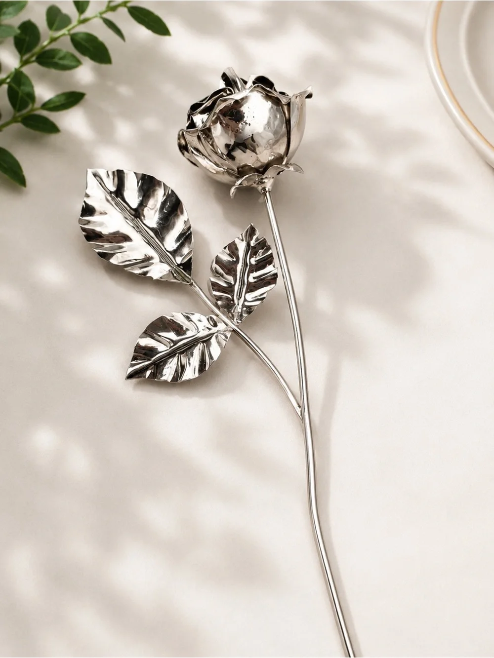Handmade Sterling Silver Rose